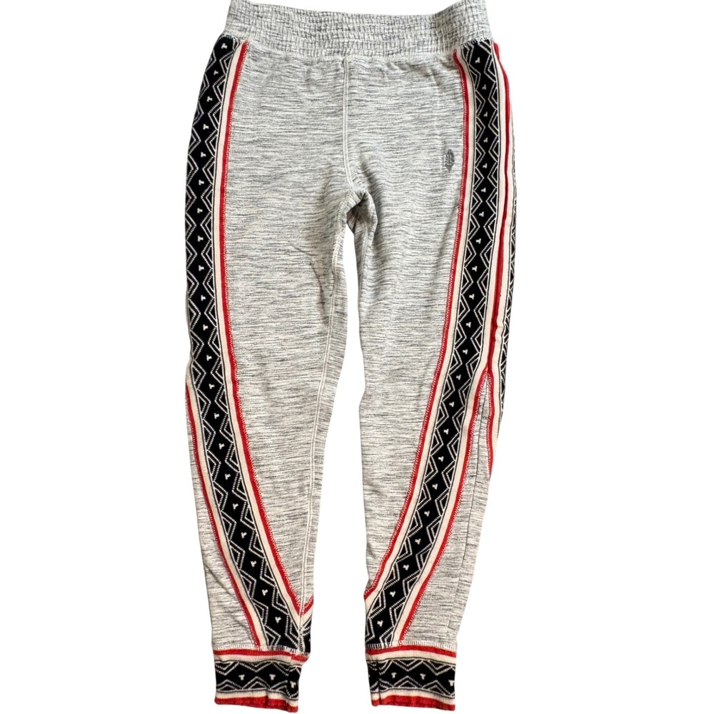 Free People FP Movement  Ridge Joggers Grey Tribal Side Stripe Womens Medium